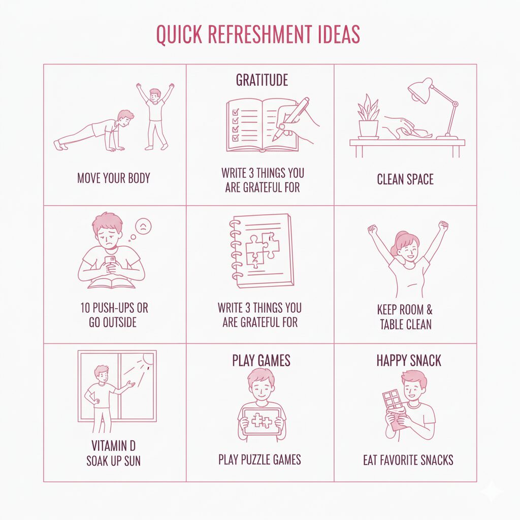 Easy break ideas while studying: