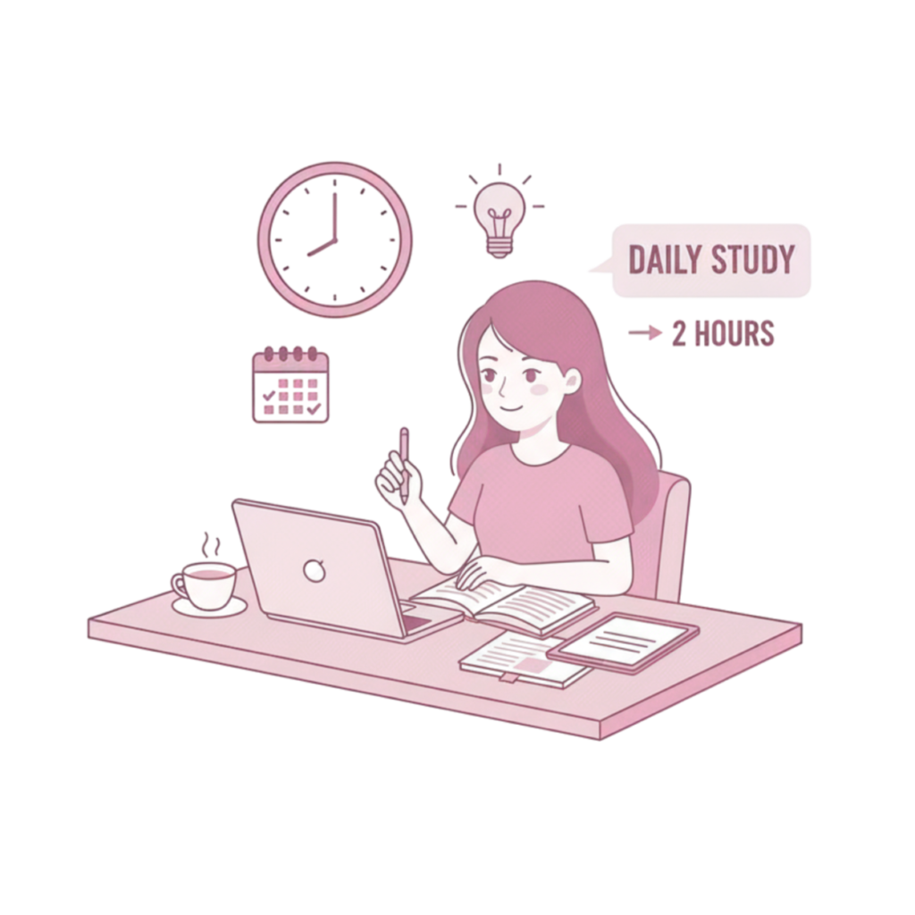 The habit of studying on time