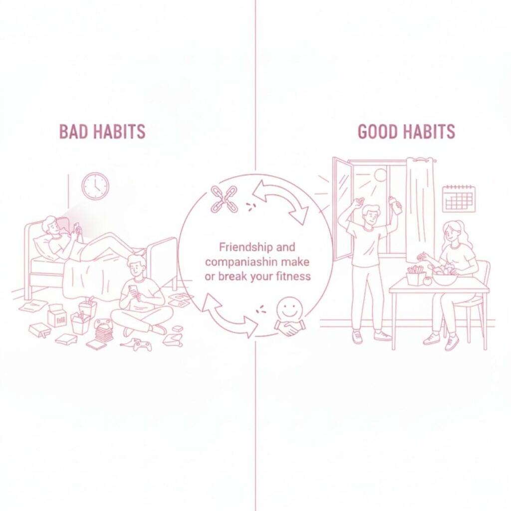 Friendship and companionship make or break your fitness.